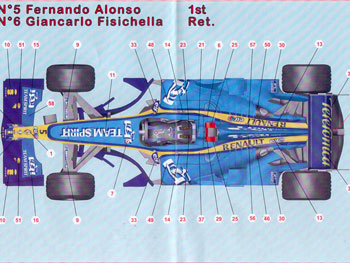 Silver Line SLK 021 Renault R25 F.1 GP S. Marino 2005