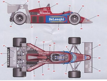 Silver Line SLK 033 Tyrrell 012 F.1 Ford 