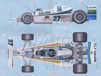 Silver Line SLK 042 Williams FW06 F.1 Ford GP USA 1978