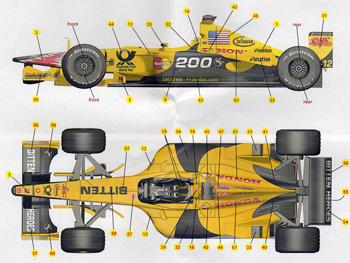 Silver Line SLK 056 Jordan EJ11 F.1 Honda GP USA 2001 