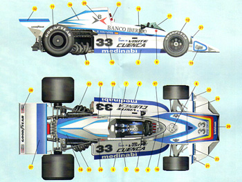 Silver Line SLK 058 Brabham BT 44B F.1 Ford GP Spagna 1976