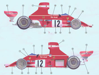 Tameo TMK 355 Ferrari 312 B3 F.1 GP Olanda 1974