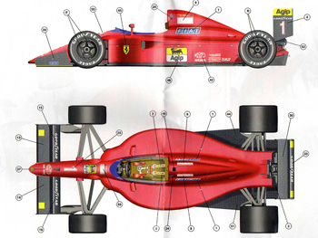 Tameo TMK 375 Ferrari 641/2 F.1 GP Francia 1990