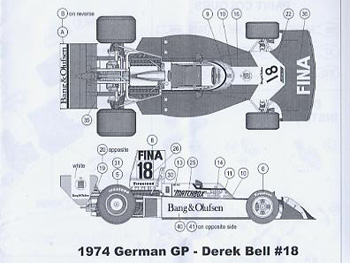 This Way Up TWU 024 Surtees TS 16 F.1 Ford British & German GP 1974