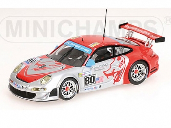 Minichamps 087880 Porsche 911 GT3-RSR #80 Le Mans 2008