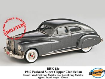 Brooklin BRK 018C Packard Custom Clipper Sedan 1948