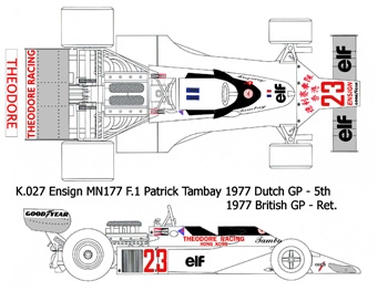 Modellismo 90 K.027 Ensign MN 177 F.1 Ford 