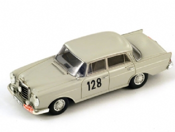 Spark Models S1004 Mercedes Benz 220 S #128 Winner Rally Monte 1960