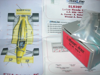 Silver Line SLK 097 Lotus 99T F.1 Honda Winner USA GP 1987