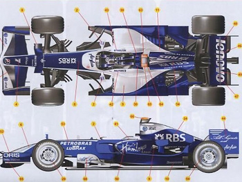 Silver Line SLK 071 Williams FW30 F.1 Toyota Australian GP 2008