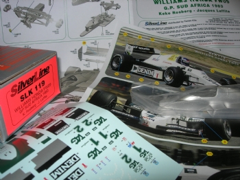 Silver Line SLK 119 Williams FW09 F.1 Honda Sudafrica GP 1983 