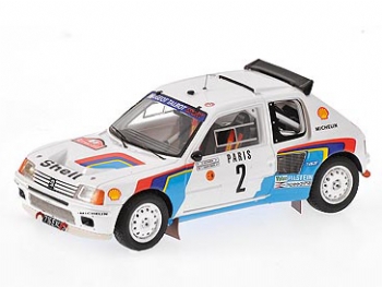 Spark Models S1267 Peugeot 205T16 #2 Winner Rally Montecarlo 1985