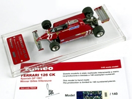 Tameo TB 029 Ferrari 126 CK F.1 Winner GP Spagna 1981