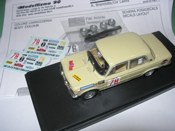 Modellismo 90 TK.003 Trans-kit Fiat 125S Gr.1 #78 Rally Elba 1972