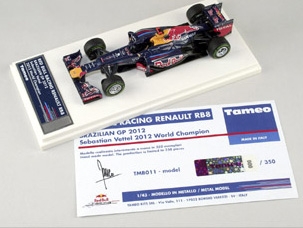 Tameo TMB 011 Red Bull RB8 F.1 Renault #1 GP Brasile 2012