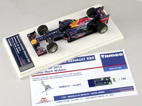 Tameo TMB 012 Red Bull RB8 F.1 Renault Winner Monaco GP 2012