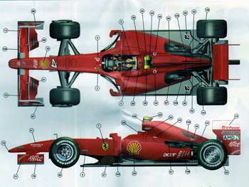 Tameo TMK 386 Ferrari F60 F.1 GP Italia 2009