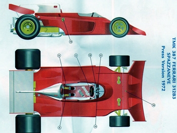 Tameo TMK 387 Ferrari 312 B3 F.1 1973