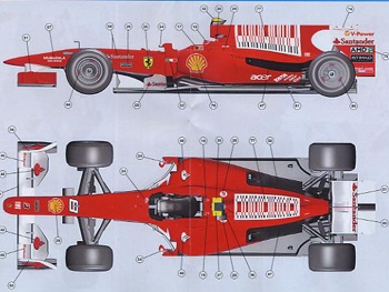 Tameo TMK 389 Ferrari F10 F.1 Winner GP Bahrain 2010