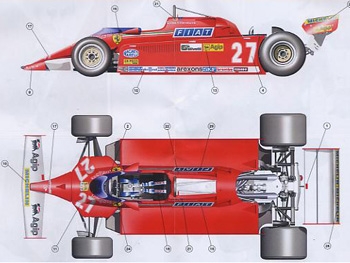 Tameo TMK 391 Ferrari 126 CK F.1 Winner GP Monaco 1981