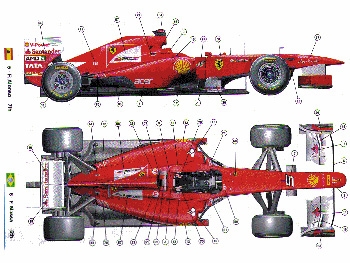 Tameo TMK 395 Ferrari F150 Italia F.1 GP Cina 2011