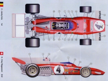 Tameo TMK 402 Ferrari 312 B2 F.1 Winner German GP 1972