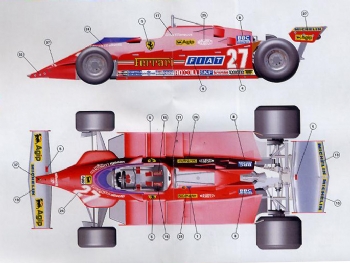 Tameo TMK 409 Ferrari 126 CX F.1 West GP 1981 