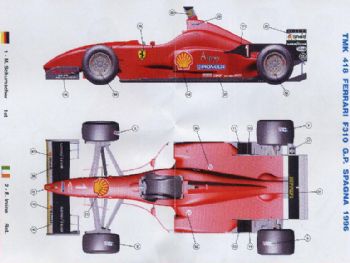 Tameo TMK 418 Ferrari F310 F.1 Winner Spanish GP 1996