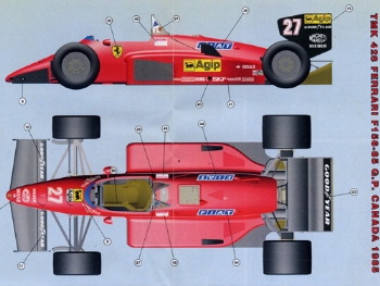 Tameo TMK 428 Ferrari 156/85 F.1 Winner GP Canada 1985