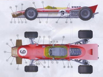 Tameo WCT 68 Lotus 49 F.1 Ford Winner Monaco GP 1968 W.C.