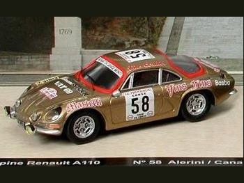 Trofeu COF 15 Alpine Renault A110 #58 Tour de Corse 1976