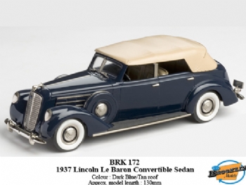 Brooklin BRK 172 Lincoln Le Baron Covertible Sedan 1937