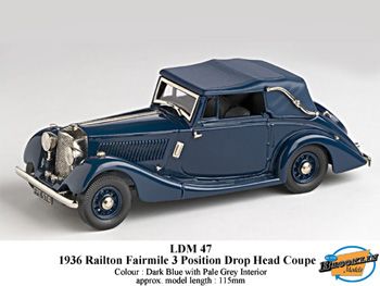 Lansdowne LDM 47 Railton Fairmile 3 Position Drog Head Coup 1936