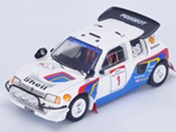 Spark Models S1297 PEUGEOT 205 T16 #1 5th Safari Rally 1986