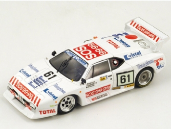 Spark Models S1585 BMW M1 #61 8th Le Mans 1982 