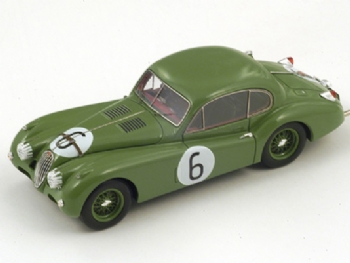 Spark Models S2122 Jaguar XK140 #6 Le Mans 1956