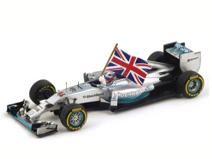 Spark Models S3142 Mercedes F1 W5 #44 Winner Abu Dhabi GP 2014 Drapea