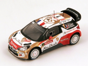 Spark Models S3353 Citroen DS3 WRC #1 Winner Rally Montecarlo 2013