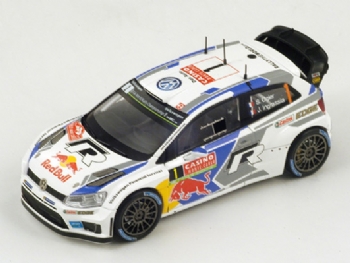 Spark Models S3598 Volkswagen Polo R #1 Winner Rally Montecarlo 2014 