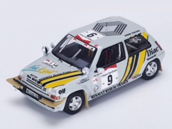 Spark Models S3859 RENAULT 5 GT Turbo #9 1st Rallye Cte Ivoire 1989