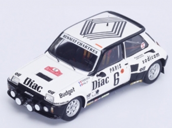 Spark Models S3861 RENAULT 5 Turbo #6 4th Monte Carlo Rallye 1984