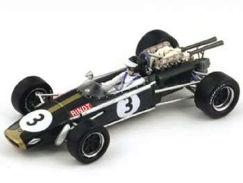 Spark Models S4337 Brabham BT 24 F.1 #3 Southafrican 1968 