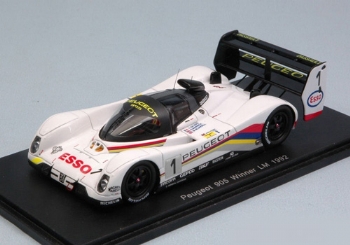 Spark Models S43LM92 Peugeot 905 #1 Winner Le Mans 1992