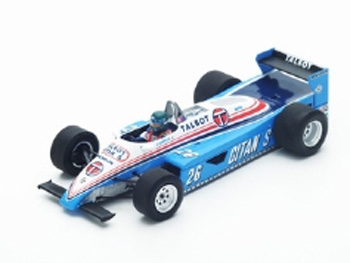 Spark Models S4817 Ligier JS19 F.1 #26 Monaco GP 1982