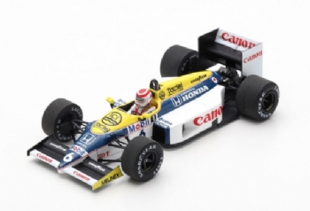 Spark Models S7480 Williams FW11 F.1 Honda #6 Winner Brazil GP 1986