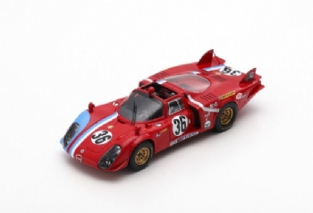 Spark Models S8800 Alfa Romeo T33/2 #36 Le Mans 1969