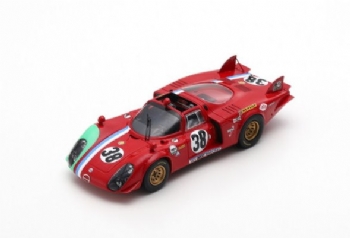 Spark Models S8801 Alfa Romeo T33/2 #38 Le Mans 1969