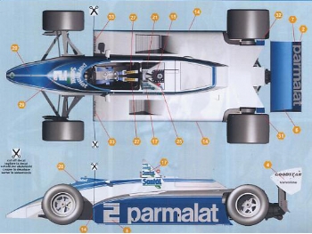 Silver Line SLK 076 Brabham BT 49D F.1 Ford Winner Monaco GP 1982