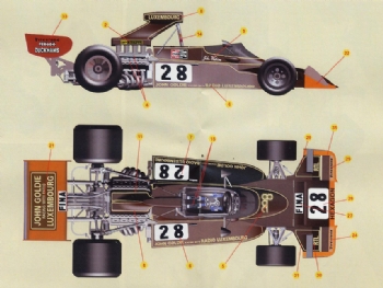 Silver Line SLK 095 Brabham BT 42 F.1 Ford #28 Monaco GP 1974