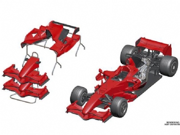 Tameo TMK 374 Ferrari F2007 F.1 GP Brasile 2007 Garage Version